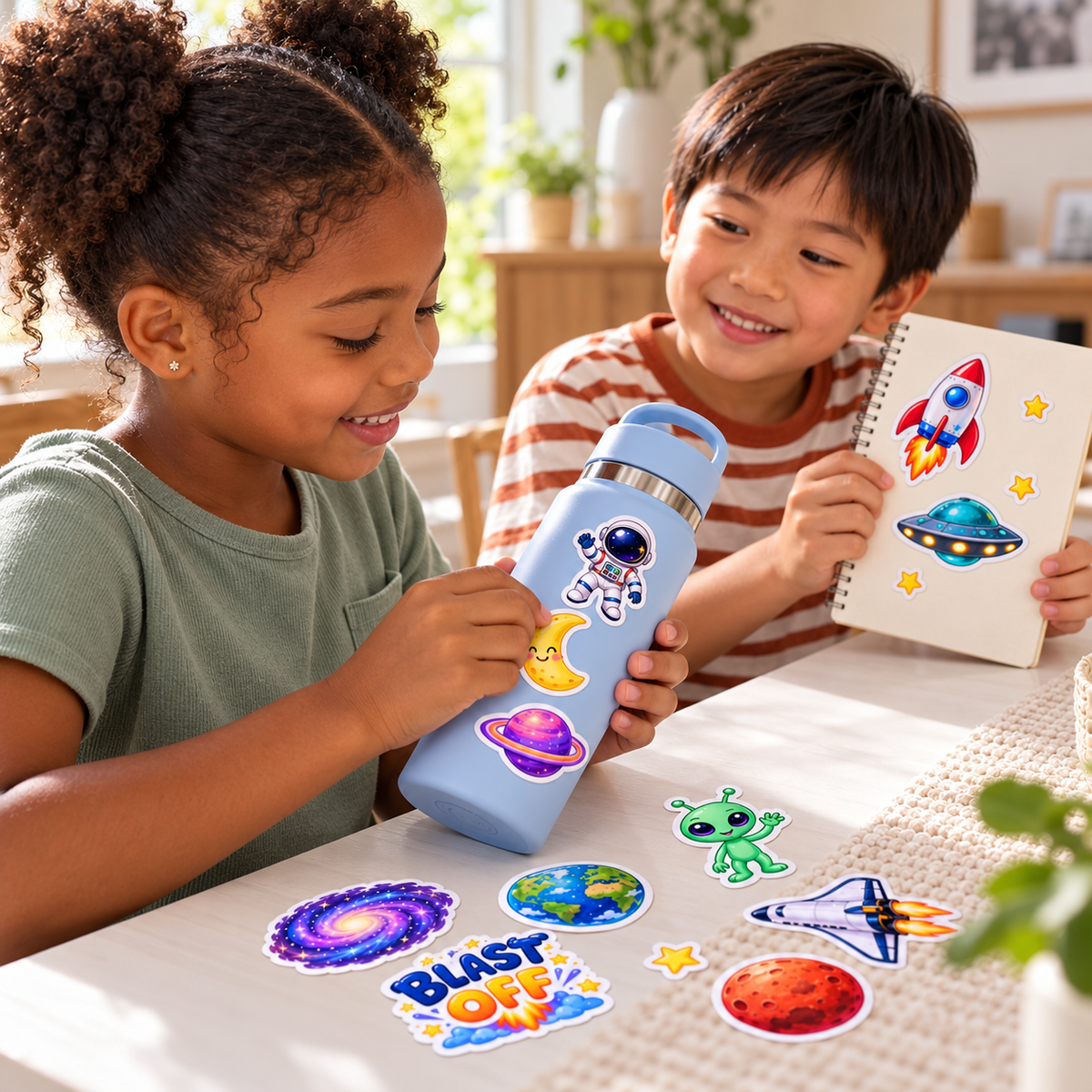 Blast Off - 20 Vinyl Stickers