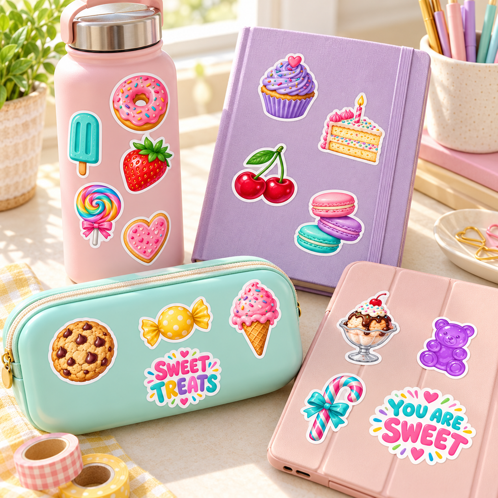 Sweet Treats - 20 Vinyl Stickers