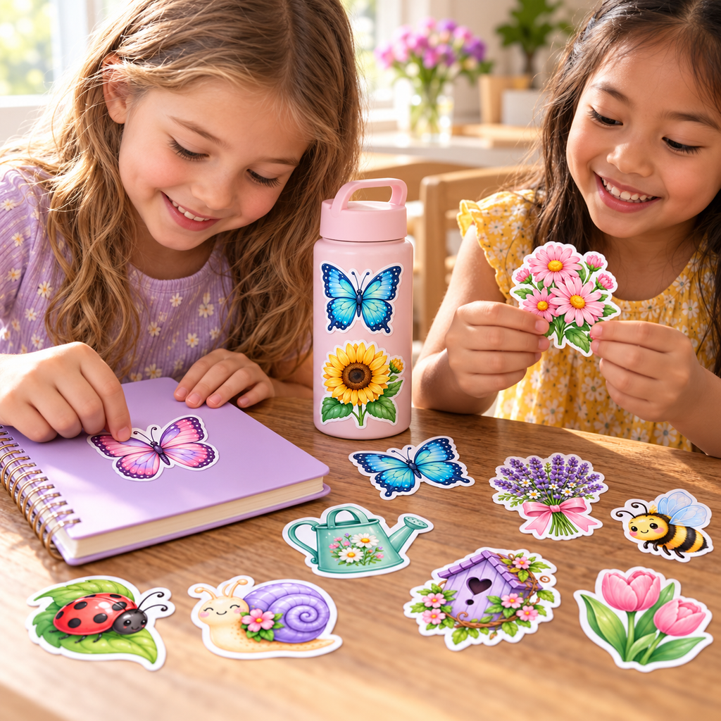 Butterfly Garden - 20 Vinyl Stickers