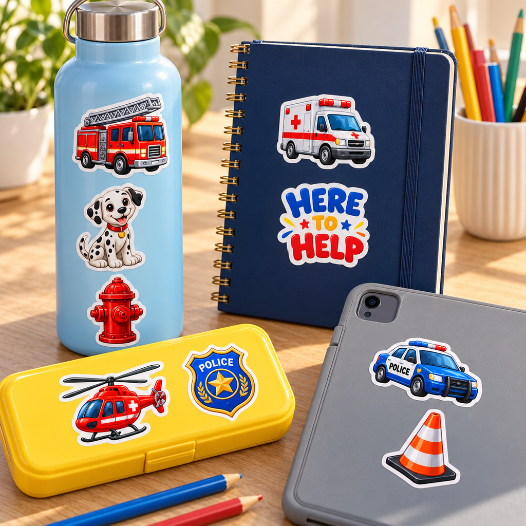 To The Rescue - 20 Vinyl Stickers