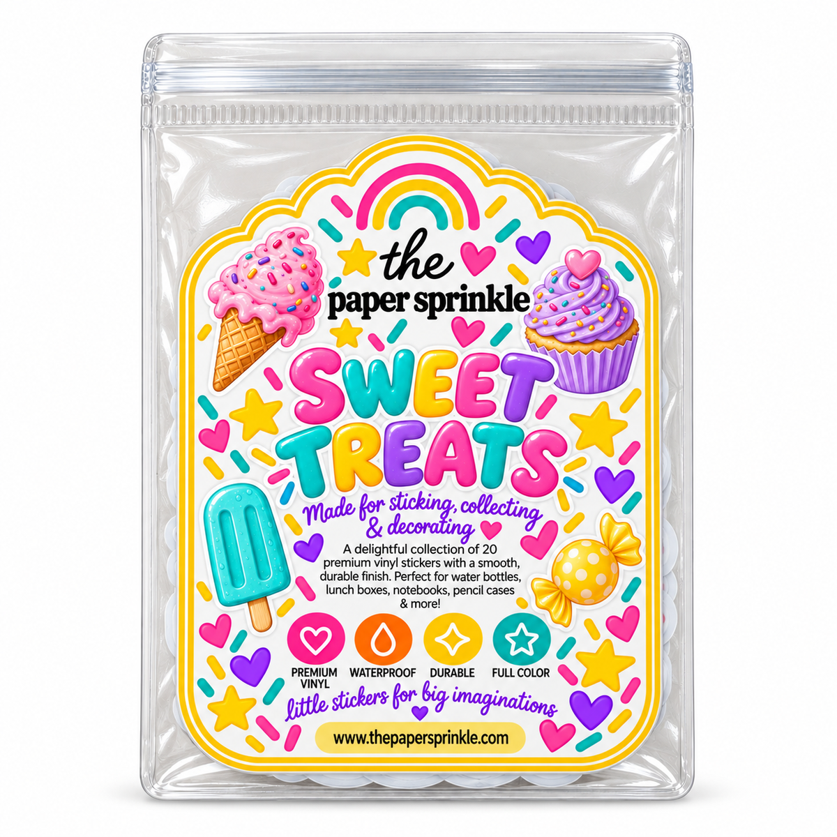 Sweet Treats - 20 Vinyl Stickers